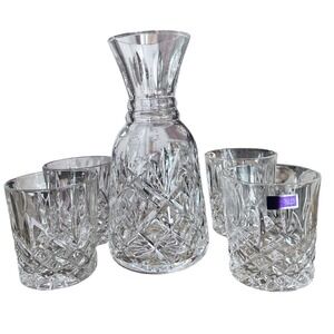 Waterford Crystal Carafe + Marquis by Waterford Rocks Glasses Set – Stickered